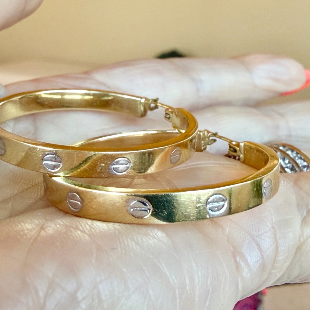 14 karat gold earrings - Picture 5 of 6